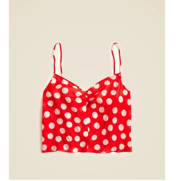NWT JCrew Polka Dot Cami Tank Top - Picture 1 of 4